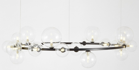 NOWOCZESNA LAMPA WISZĄCA CZARNA MERIDO W24
