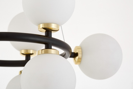 NOWOCZESNA LAMPA WISZĄCA CZARNO-ZŁOTA MARSIADA W9