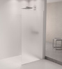 ARCHITEX zestaw do mocowania szkła podłoga-ściana, 1615x2105mm, polerowany aluminium