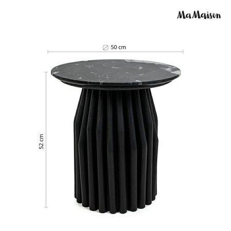 MaMaison stolik LEVANTE 50 czarny marmur  / drewno
