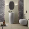 Zestaw CLOUD Miska WC podwiesz. Rimless 56x40 cm biały połysk & deska WC W/O biały mat