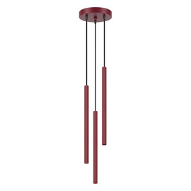 Lampa wisząca ARCHE 3P burgund