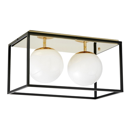 NOWOCZESNA LAMPA SUFITOWA ZŁOTY PLAFON MALDINI W2