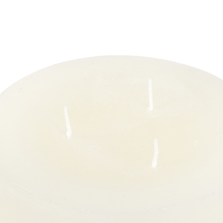 Pillar Candle Rustic White 150x150x150mm