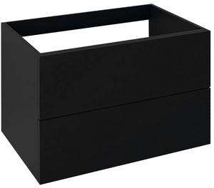 TREOS szafka z szufladami 75x53x50,5cm, czarny mat