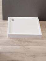 Brodzik COLUMBUS kwadratowy 90x90x14 gł. 3 cm, o90 (obudowa zintegrowana, stelaż/noga x1)
