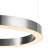 Lampa wisząca CIRCLE 60 cm - LED, ring nikiel szczotkowany