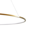 Lampa wisząca CIRCLE SLIM 120 cm- LED, ring złoty