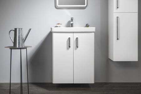 THEIA szafka umywalkowa 56,4x70x44,2cm, 2 drzwiczki, biała