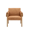 Stratford Armchair Brown Leather 755x725x800mm