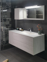 TREOS 145 zestaw łazienkowy, dąb Polar