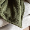 Teddy Fleece Throw Olive 1300x1800mm