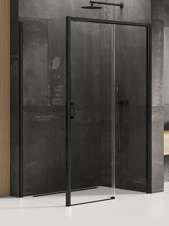 KABINA PRIME BLACK PROSTOKĄTNA P 100x100x200 CZYSTE 6mm ACTIVE SHIELD