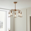 Ashcroft 5 Pendant Light Brushed Aged Brass