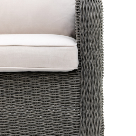 Zestaw ogrodowy narożny WINDSOR – sofa narożna + stolik, technorattan, 5 osób