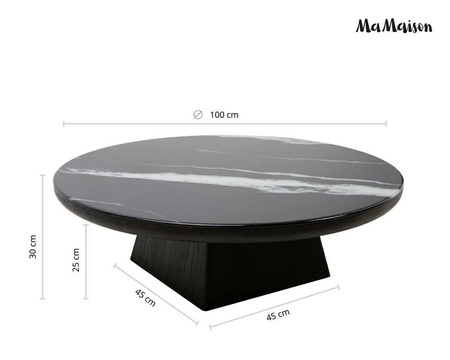 MaMaison stolik kawowy DOVER 100 czarny