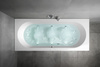 VIVA B wanna z hydromasażem, 175x80x47cm, Highline Hydro-Air, chrom