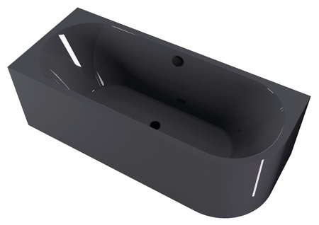 VIVA L MONOLITH wanna przyścienna 180x75x60cm, szary