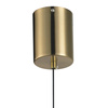 Lampa wisząca AMORE LED, 24 cm - złota z transparentnym kloszem