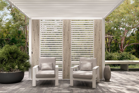 Pergola ogrodowa BIZZOTTO OCEAN 3X3 – biały