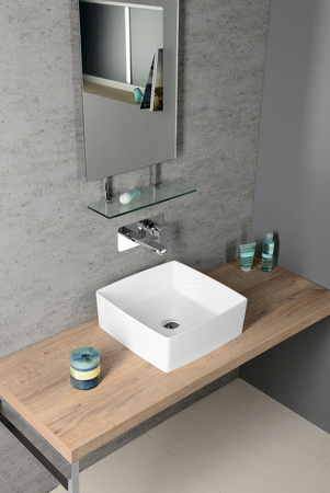 AVICE blat pod umywalkę 100x50cm, grubość 5cm, dąb Rover