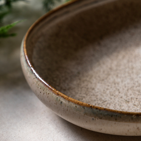 Speckle Glaze Pasta Bowl Oatmeal (4pk)