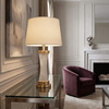 LAMPA NOCNA GLAMOUR BIAŁO-MOSIĘŻNA VILLANOVA