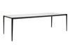 Stół SLIM 240x100 biały, czarny -         ceramiczny marmur, aluminium