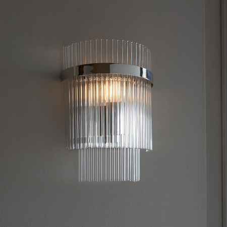 Marietta 1 Wall Light Bright Nickel