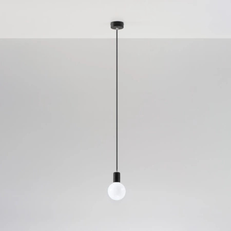 Lampa wisząca EDISON czarna
