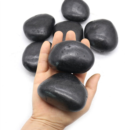 Kamień OTOCZAK 3-5 cm 5 kg polerowany     czarny