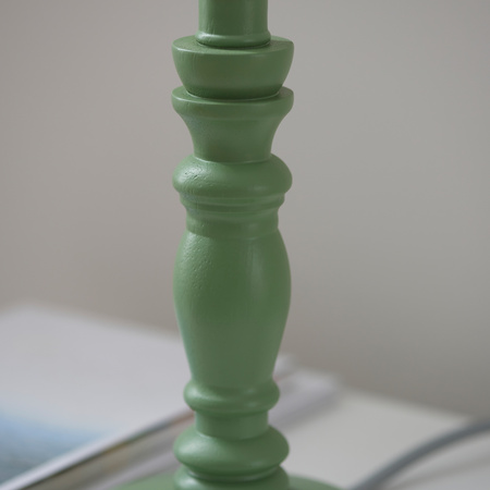Bibury Table Lamp Base Satin Cotswold Green Paint