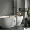 Bateria wannowa wolnostojąca z zestawem natryskowym, gun metal