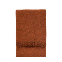 Melange Acrylic Throw Rust 1300x1500mm
