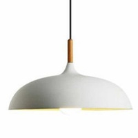 Lampa wisząca SAUCER 45 cm -  biała minimalistyczna oprawa do wnętrz nowoczesnych