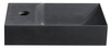 PICCOLINO umywalka betonowa, 30,8x17cm, bateria z lewej strony, antracyt mat