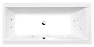 CLEO wanna z hydromasażem, 160x75x48cm, Attraction Hydro, chrom