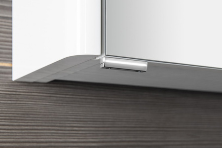 LUCIE szafka z lustrem z oświetleniem LED, 55x70x17cm, biała