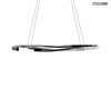 MOOSEE lampa wisząca ANILLO 120 czarny    chrom