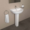 COMPACT Umywalka podwieszana 50x38 cm z otworem biały połysk 