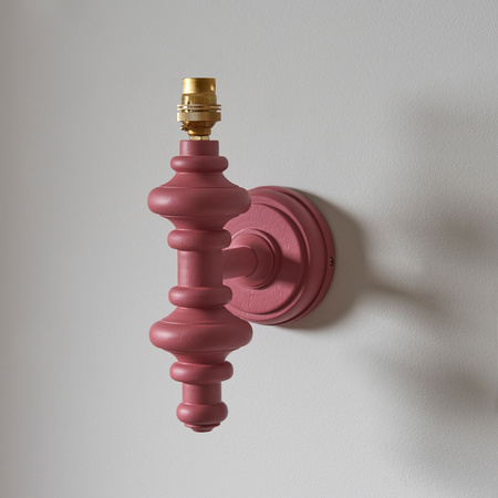 Carnaby Wall Light Fitting Satin Pink Clay