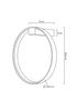 MOOSEE lampa ścienna CIRCLE WALL złota