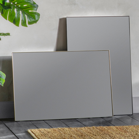 Lustro Hurston w kolorze szampańskim 600 x 30 x 900 mm