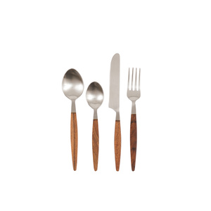 Adra Wooden Cutlery Set of 16