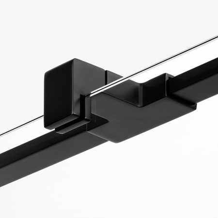 KABINA REFLEXA BLACK PROSTOKĄTNA PRZYŚCIENNA L 100x80x200 CZYSTE 6mm ACTIVE SHIELD