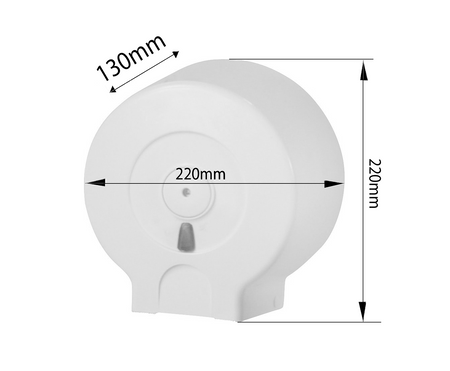 Dowoznik na papier toaletowy o Ø 19cm, ABS, biały