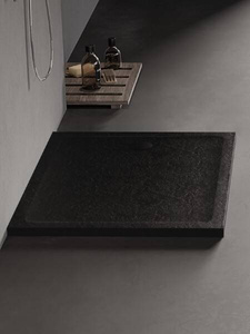 Brodzik MILD STONE akrylowy prostokątny 120x70x4,5 czarny