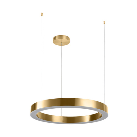 Lampa wisząca CIRCLE 60 cm - LED, ring mosiądz szczotkowany