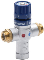 Termostatyczny regulator wody, 1/2", 30-60 stopni, zawory zwrotne