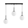 NOWOCZESNA POTRÓJNA LAMPA CZARNA FREDICA W3 PRO